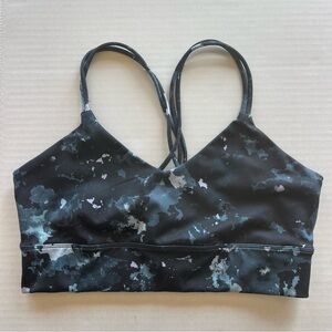 Joy Lab  Women's Black and Gray Patterned Sports Bra Size Small